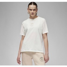 Nike Jordan Paris Saint-Germain Kadın Krem Rengi T-Shirt FN5174-133