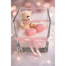 Sevgililer Günü Özel Hediyesi Ayıcıklı Kalpli Romantik Sevgi Dolu Hediye Mum