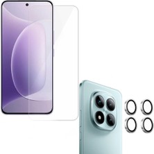 Adige Xiaomi Redmi Note 15 Pro Plus 5g Ekran Koruyucu + Lens Koruyucu Tekli Gümüş