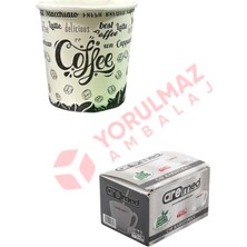 4  Oz 100 cc Karton Bardak 100 Adet + Ahşap Karıştırıcı Hediyeli