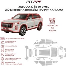 Fit PPF Jaecoo J7 ile Uyumlu 210 Mikron Tam Gövde Hazır Kesim Tpu Ppf Kaplama