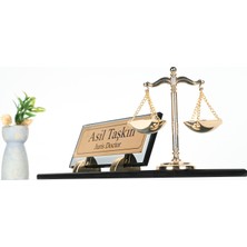 Noter, Hakim, Savcı, Avukat&arabulucu, Smmm, Zabıt Katibi, Hediyesi Cam Krom Terazili Masa Isimlik