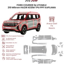Fit PPF Ford Courier ile Uyumlu 210 Mikron Tam Gövde Hazır Kesim Tpu Ppf Kaplama