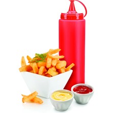 Kuzgun Ticaret Ketçap Şişesi - 1000ML Dev Boy Kırmızı