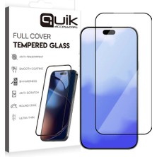 Quik Accessories iPhone 17 Pro Temperli Cam Ekran Koruyucu (Tam Kaplama)
