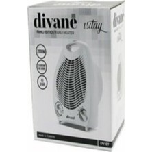 Divane Fanlı Isıtıcı Soba ( 3 Kademe Hız Ayar ) ( 2000W ) ( Ayarlanabilir Termostat