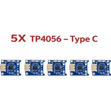 Devremarkt 5 Adet TP4056 Protection Type C Korumalı Lityum Lion Pil Şarj Dev