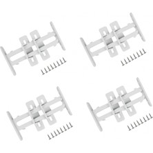 Kuzgun Ticaret 4 Adet Bebek Çocuk Koruma Kilidi - Dolap Çekmece Kilidi Sürgülü Kilit