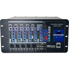Bofmann Skm 500SR 7 Kanal 2X250W Reverb'lü Streo Smps D Class Power Mikser Amplifikatör