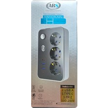 Avarson (3 Adet) Ars Isıya Dayanıklı Termal Akım Korumalı 3 Lü Priz 2 Metre