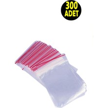 Usin 300 Adet 5*5 cm Kilitli Şeffaf Poşet -Mini Ürün Ambalaj Naylonu Poşeti