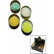 Maximum Max 45Lİ Teneke Kutu=mix Renkli Lotus Modeli Renkli & Kokulu Mum