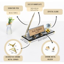 Mimar, Mühendis, Ceo, Yöneticiler, Seyahat&turizm, Akademisyen Füme Cam Dünya Küreli Kalemli Isimlik