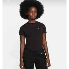 Nike Running Division Dri-Fıt Adv Kısa Kollu Tam Kalıp Kahverengi Kadın T-Shirt FN2581-227