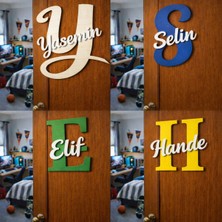 Kapı Süsü Kişiye Özel Harf Üzerine Isim Yazılan No3