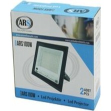 Ars KOD-344046 MODEL-ARS100 2pcs 100W LED Projektör 19X15.5CM Aydınlatma Açısı: 120 50.000 Saat Ömür