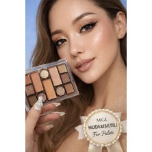 Mgl Nude & Işıltılı Far Paleti – Kore Stili Doğal & Işıltılı 12’li Göz Farı
