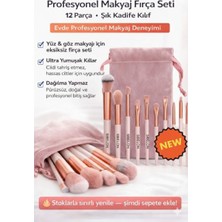 Sibelon Profesyonel Makyaj Fırça Seti – 12 Parça | Kadife Kılıf