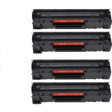 YB Hp 85A (CE285A) P1102, M1212, M1217 Uyumlu (4 Adet) Siyah Çipli Muadil Lazer Toner (Avantaj Paketi)
