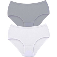 Beruflic 2 Adet Tutku Kadın Yüksek Bel Bato Kalın Lastik Külot S10