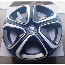 Yk Seat Leon / Ibiza Uyumlu 16 Inç Jant Kapağı 4'lü Takım Amblem Hediyeli