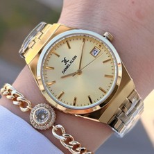Daniel Klein DKE.1.14052.6 Pure Gold Takvimli Altın Sarısı Çelik Kordonlu Kadın Kol Saati