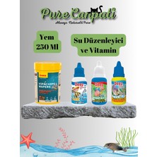 PureCanpati Akvaryum Dip Balıkları Bakım ve Vitamin Seti – Sera Vipachips, Su Düzenleyici ve Vitamin