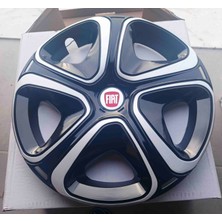 Yk Fiat Egea / Doblo Uyumlu 16 Inç Jant Kapağı 4'lü Takım Amblem Hediyeli