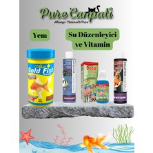 PureCanpati Japon Balığı Bakım ve Vitamin Seti – Yem, Su Düzenleyici, Vitamin ve Mineral