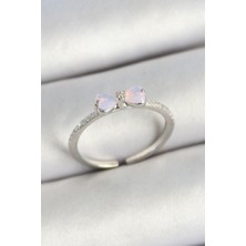 Pirinç Fiyonk Figürlü Zirkon Taşlı Gold Renk Ayarlanabilir Kadın Yüzük