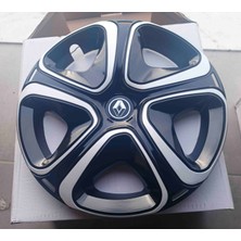 Yk Renault Megane / Fluence Uyumlu 16 Inç Jant Kapağı 4'lü Takım Amblem Hediyeli