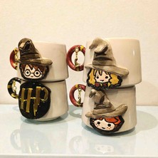 Bonita Bon Luxe El Yapımı  Harry Potter Hermione Ron Hp Harf Charm Hediyeli Kişiselleştirilebilir Seramik Kupa