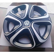Yk Volkswagen Polo / Golf / Jetta Uyumlu 16 Inç Jant Kapağı 4'lü Takım Amblem Hediyeli