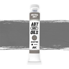 Ak Interactive Ak ABT120 20 Ml. Yağlı Boya, Neutral Grey
