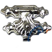 Kutu, Tavla Klipsi, Ön Kilidi No1  22X16 Nikel, 100 Adet