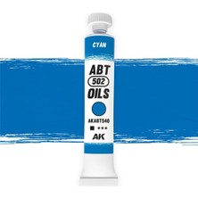 Ak Interactive Ak ABT550 20 Ml. Yağlı Boya, Cyan