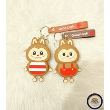 Hesperides Souvenirs 2'li Labubu Figürlü Fermuarlı  Mini Çanta Anahtarlık