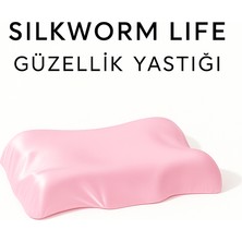 % 100 Ipek Yastık Kılıfı Hediyeli -Silkwormlife Visco Güzellik Yastığı – Yüz Kırışıklık Karşıtı, Boyun ve Omurga Destekli
