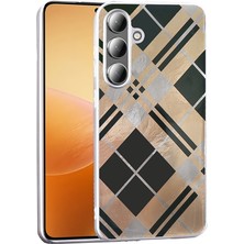 Ceponya Galaxy S25 Plus Kılıf Parlak Desenli Ince Tasarım Mep Kapak