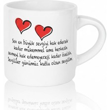 Bade Sevgililer Gününe Özel Kahve Fincanı