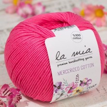 Ankaverse La Mia Mercerized Cotton Koyu Pembe El Örgü Ipi - 35 - 33595