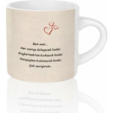 Bade Sevgililer Gününe Özel Kahve Fincanı