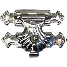 Kutu, Tavla Klipsi, Ön Kilidi No2,5  26X18 Nikel, 100 Adet