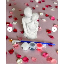 Sevgililer Günü Hediyesi Hediyelik Taş Boyama Seti 12 cm