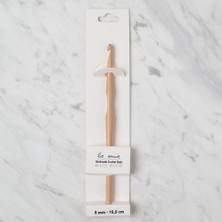 Ankaverse La Mia Whitewood 5 mm 15.5 cm Ahşap Yün Tığ
