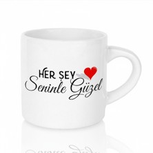 Bade Sevgililer Gününe Özel Kahve Fincanı