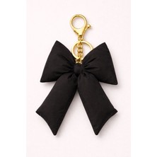 The Secret Desire Renkli Fiyonk Anahtarlık Çanta Süsü – Büyük Kurdele Tasarımlı Anahtarlık Aksesuar (Gold Metal Klipsli) Kırmızı