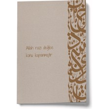 Bi' Dünya Haber Allah Razı Değilse Konu Kapanmıştır A6 Çizgili Mini Defter Not Defteri