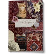 Bi' Dünya Haber Kolaj Serisi 52 Rabbine Dua Et A6 Çizgili Mini Defter Not Defteri