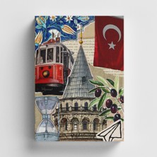 Bi' Dünya Haber Kolaj Serisi 43 Galata Günlüğü Bullet Journal A5 Noktalı Defter